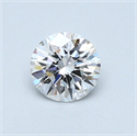 0.46 Carats, Round Diamond with Excellent Cut, E Color, SI1 Clarity and Certified by GIA