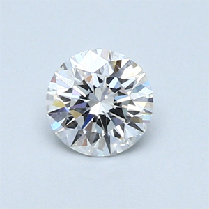 Picture of 0.46 Carats, Round Diamond with Excellent Cut, E Color, SI1 Clarity and Certified by GIA