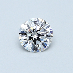 Picture of 0.45 Carats, Round Diamond with Excellent Cut, D Color, SI1 Clarity and Certified by GIA