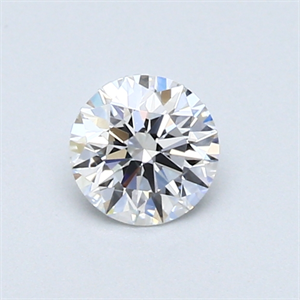 Picture of 0.44 Carats, Round Diamond with Excellent Cut, D Color, VVS2 Clarity and Certified by GIA