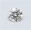 0.44 quilates, Redondo Diamante , Color G, claridad VVS1 y certificado por EGL