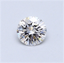 0.44 quilates, Redondo Diamante , Color E, claridad VVS1 y certificado por GIA