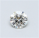 0.44 quilates, Redondo Diamante , Color H, claridad VS2 y certificado por EGL
