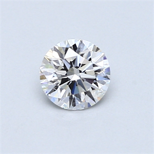 Picture of 0.44 Carats, Round Diamond with Excellent Cut, D Color, VVS1 Clarity and Certified by GIA