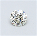 0.44 quilates, Redondo Diamante , Color H, claridad VS1 y certificado por EGL