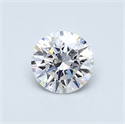 0.44 quilates, Redondo Diamante , Color D, claridad VS2 y certificado por GIA