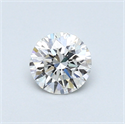 0.43 quilates, Redondo Diamante , Color F, claridad VS2 y certificado por GIA