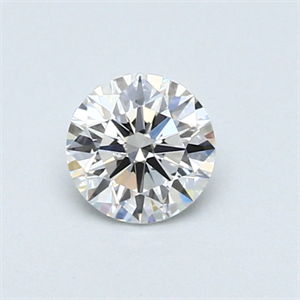 Picture of 0.43 Carats, Round Diamond with Excellent Cut, G Color, VVS1 Clarity and Certified by GIA