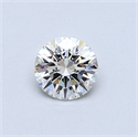 0.43 Carats, Round Diamond with Excellent Cut, H Color, VS2 Clarity and Certified by GIA