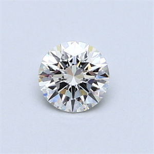 Picture of 0.43 Carats, Round Diamond with Excellent Cut, H Color, VS2 Clarity and Certified by GIA
