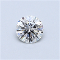 0.43 quilates, Redondo Diamante , Color F, claridad SI1 y certificado por GIA