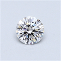 0.43 Carats, Round Diamond with Excellent Cut, D Color, SI1 Clarity and Certified by GIA