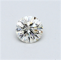 0.42 quilates, Redondo Diamante , Color I, claridad VS1 y certificado por EGL