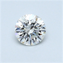 0.42 Carats, Round Diamond with Excellent Cut, H Color, VS1 Clarity and Certified by GIA