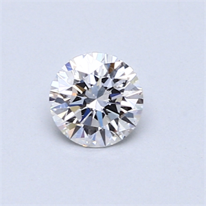 Picture of 0.42 Carats, Round Diamond with Excellent Cut, E Color, SI1 Clarity and Certified by GIA