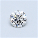 0.42 Carats, Round Diamond with Very Good Cut, F Color, SI1 Clarity and Certified by GIA