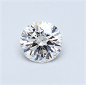 0.41 Carats, Round Diamond with Excellent Cut, F Color, SI1 Clarity and Certified by GIA