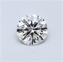 0.41 quilates, Redondo Diamante , Color H, claridad VS1 y certificado por EGL