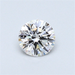 Picture of 0.41 Carats, Round Diamond with Excellent Cut, F Color, VVS1 Clarity and Certified by GIA