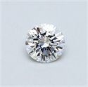 0.41 Carats, Round Diamond with Very Good Cut, D Color, SI1 Clarity and Certified by GIA