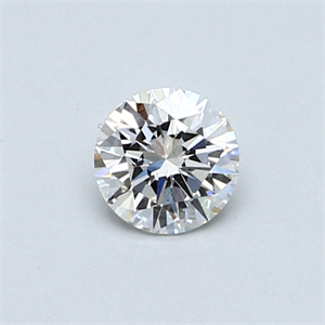 Picture of 0.41 Carats, Round Diamond with Very Good Cut, D Color, SI1 Clarity and Certified by GIA