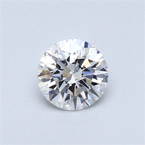 Picture of 0.40 Carats, Round Diamond with Excellent Cut, D Color, SI1 Clarity and Certified by GIA