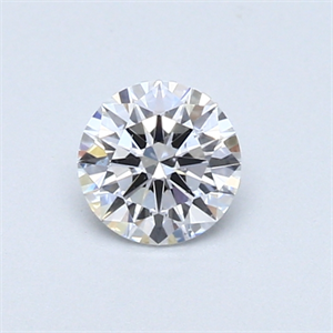 Picture of 0.40 Carats, Round Diamond with Excellent Cut, D Color, SI1 Clarity and Certified by GIA