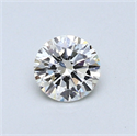 0.40 quilates, Redondo Diamante , Color H, claridad VVS2 y certificado por EGL