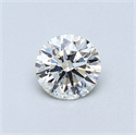 0.40 quilates, Redondo Diamante , Color H, claridad SI1 y certificado por EGL
