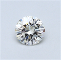 0.40 quilates, Redondo Diamante , Color H, claridad IF y certificado por EGL