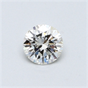 0.40 quilates, Redondo Diamante , Color H, claridad VVS2 y certificado por EGL