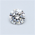 0.40 Carats, Round Diamond with Very Good Cut, D Color, SI1 Clarity and Certified by GIA