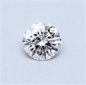 0.40 Carats, Round Diamond with Excellent Cut, D Color, SI1 Clarity and Certified by GIA