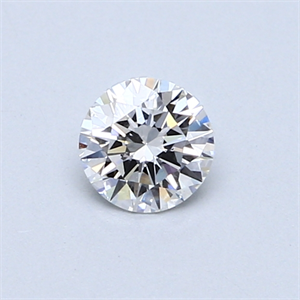 Picture of 0.40 Carats, Round Diamond with Excellent Cut, D Color, SI1 Clarity and Certified by GIA