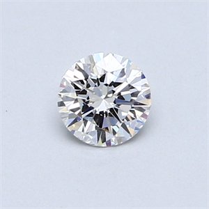 Picture of 0.40 Carats, Round Diamond with Excellent Cut, E Color, SI1 Clarity and Certified by GIA