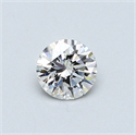 0.40 Carats, Round Diamond with Very Good Cut, E Color, SI1 Clarity and Certified by GIA