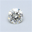 0.40 quilates, Redondo Diamante , Color I, claridad VVS2 y certificado por EGL