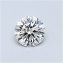 0.40 quilates, Redondo Diamante , Color H, claridad IF y certificado por EGL
