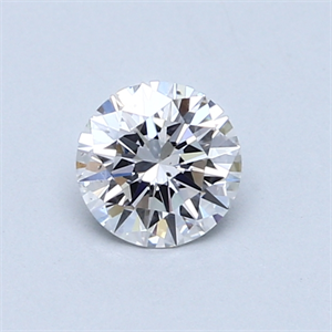 Picture of 0.54 Carats, Round Diamond with Excellent Cut, D Color, VS2 Clarity and Certified by GIA