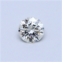 0.31 quilates, Redondo Diamante , Color H, claridad VVS1 y certificado por EGL