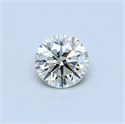 0.36 Carats, Round Diamond with Excellent Cut, I Color, VVS1 Clarity and Certified by EGL