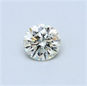 0.35 Carats, Round Diamond with Excellent Cut, I Color, VVS1 Clarity and Certified by EGL