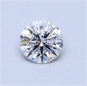 0.56 Carats, Round Diamond with Excellent Cut, D Color, VS2 Clarity and Certified by GIA