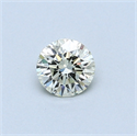 0.35 Carats, Round Diamond with Excellent Cut, I Color, VVS1 Clarity and Certified by EGL