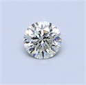 0.39 Carats, Round Diamond with Excellent Cut, H Color, VS1 Clarity and Certified by EGL