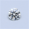 0.33 Carats, Round Diamond with Excellent Cut, I Color, VS1 Clarity and Certified by EGL