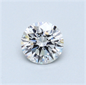 0.54 Carats, Round Diamond with Very Good Cut, D Color, VS2 Clarity and Certified by GIA