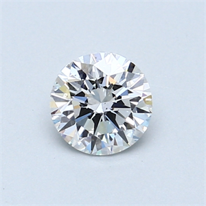 Picture of 0.54 Carats, Round Diamond with Very Good Cut, D Color, VS2 Clarity and Certified by GIA