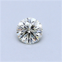 0.35 Carats, Round Diamond with Excellent Cut, I Color, VS1 Clarity and Certified by EGL