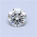 0.56 Carats, Round Diamond with Excellent Cut, H Color, VS2 Clarity and Certified by GIA